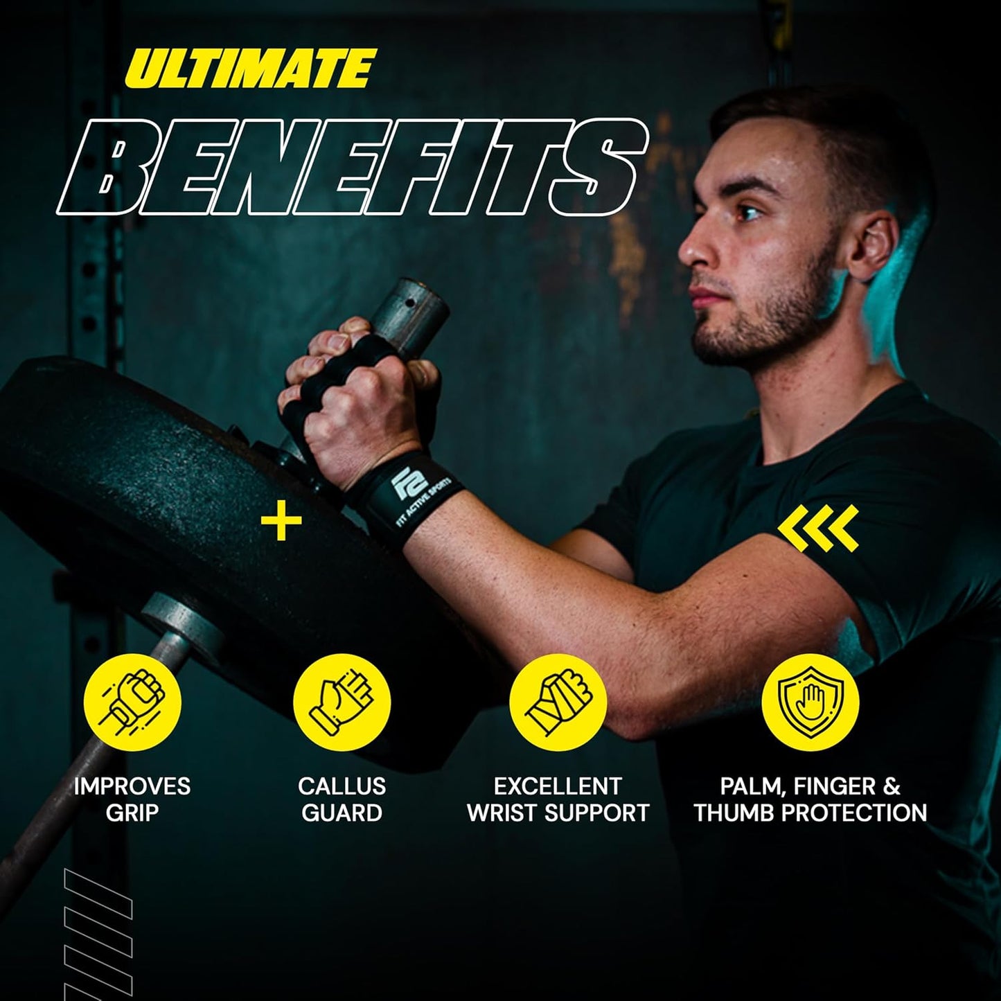 Elevate Your Workout: Ventilated Weight Lifting Gloves with Wrist Wraps for Ultimate Support in Gym Fitness & Cross Training!