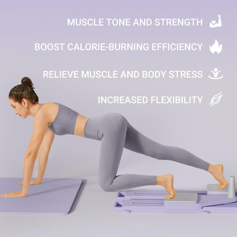 UMAY Ultimate Multi-Functional Split-Style Detachable Pilates Abdominal Board,Split Abs Slide Roller Board, Simulated Skiing, Abdominal, Leg and Core Strength Training Equipment, Home Pilates Reformer with Knee Mat for Home Gym Core & Ab Strength Training