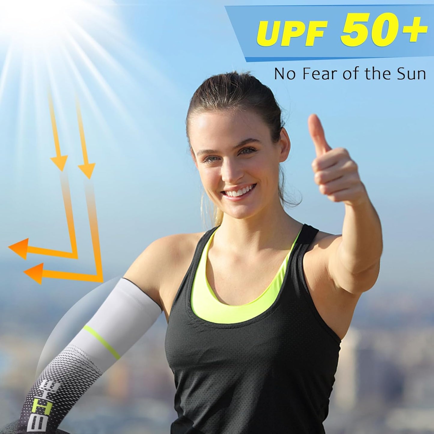 Cooling UV Protection Arm Sleeves for Men & Women - Perfect for Cycling and Outdoor Activities