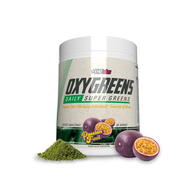 Ehplabs Oxygreens Daily Super Greens Powder - 30 Servings of Organic Fiber & Spirulina for Gut Cleanse, Detox, and Enhanced Digestion