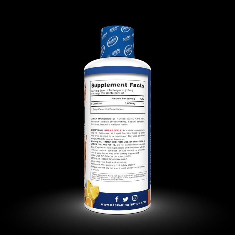 Premium Liquid Carnitine 3000 - Boost Your Energy and Metabolism!