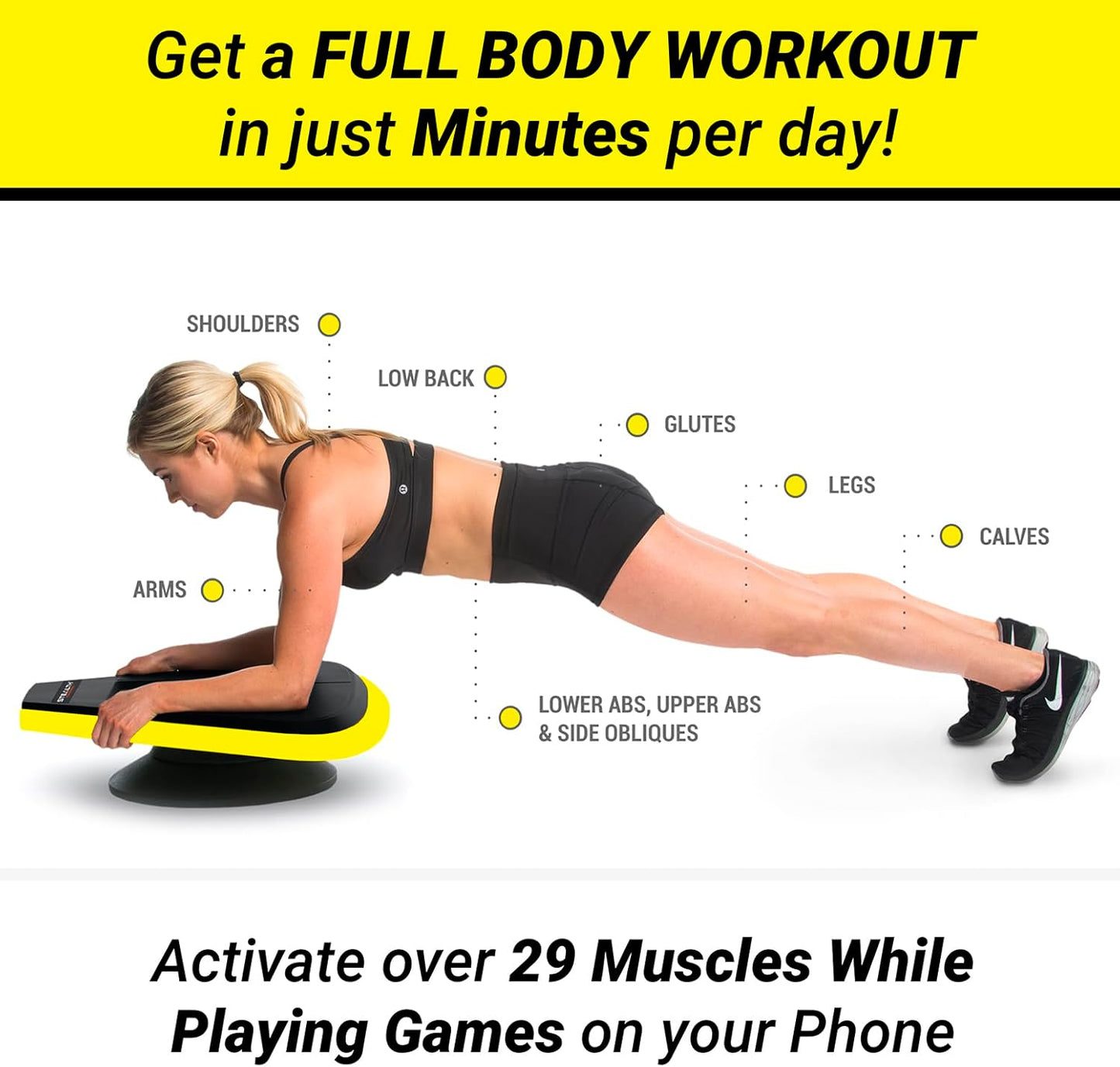 Stealth Core Deluxe Trainer - Revolutionize Your Fitness Regimen with Interactive Mobile Games for Strong Abs and a Lean Core in 3 Minutes Daily; Includes Complimentary iOS/Android App and 4 Dynamic Core Training Games