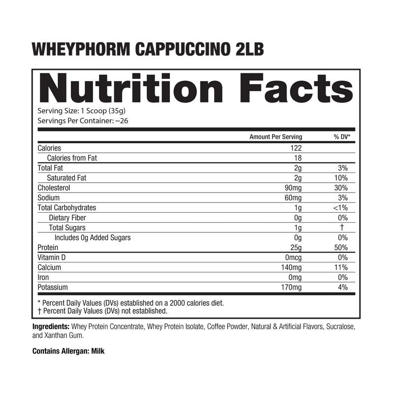 Dragon Pharma WHEYPHORM Premium Whey Protein Blend - 2lbs Muscle Building Supplement