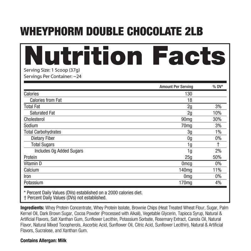 Dragon Pharma WHEYPHORM Premium Whey Protein Blend - 2lbs Muscle Building Supplement