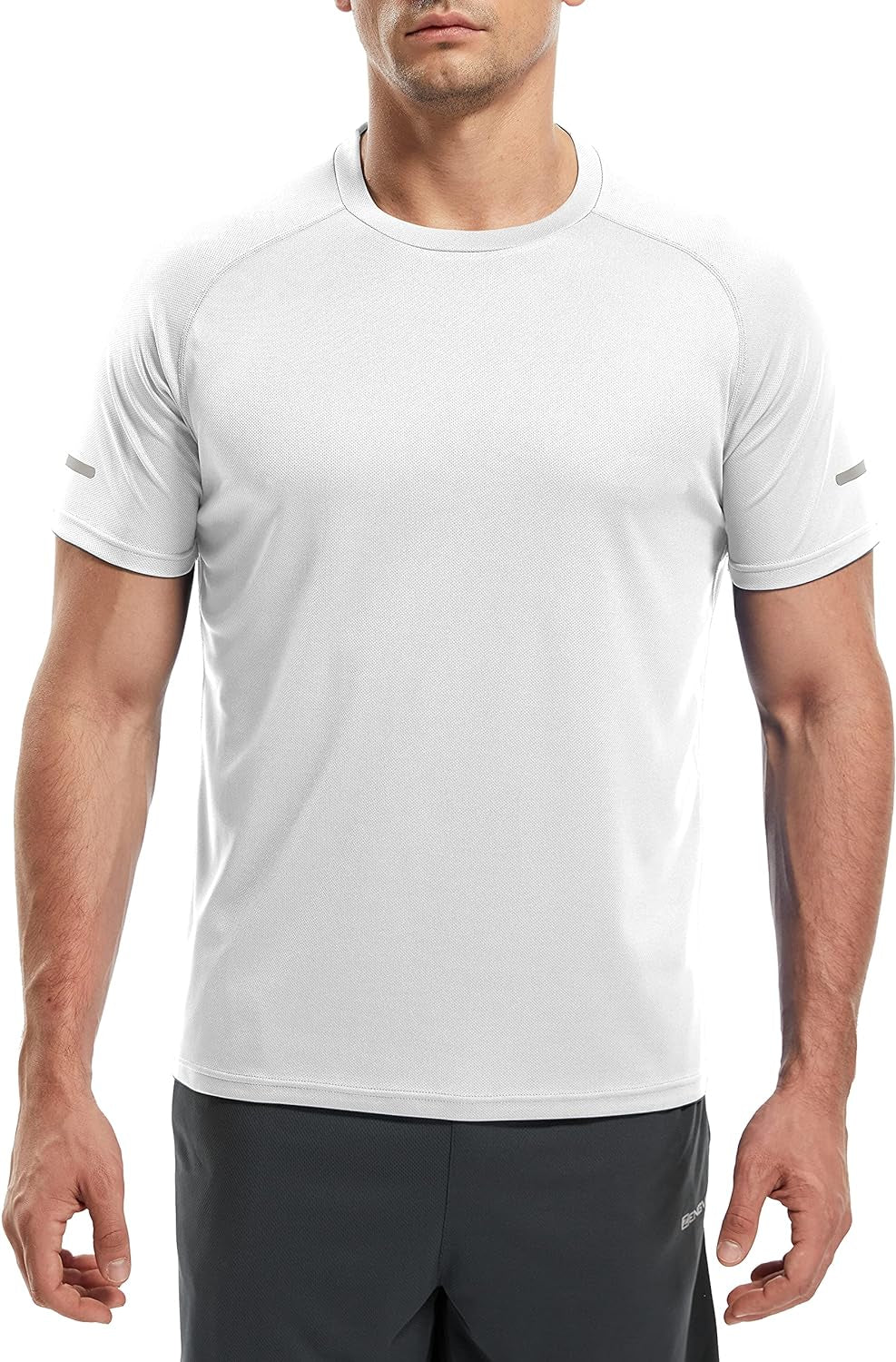 Men's Quick-Dry Moisture-Wicking Athletic T-Shirts - 1/3 Pack Short Sleeve Workout Mesh Shirts