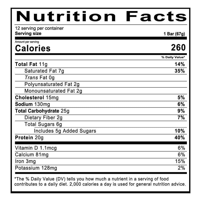 MRE Protein Bar - 12 Delicious, Nutrient-Packed Bars per Box!