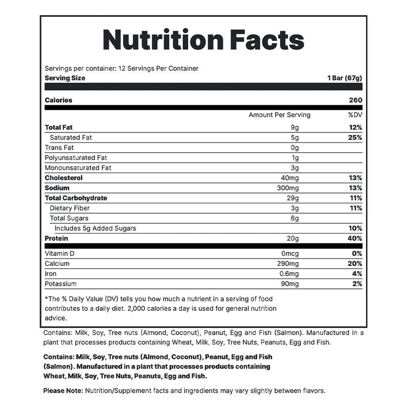 MRE Protein Bar - 12 Delicious, Nutrient-Packed Bars per Box!