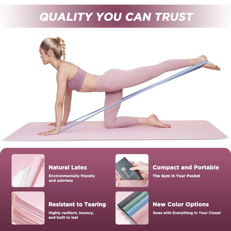 KEEP Fitness Resistance Band, Professional Resistance Bands, Elastic Band, Work Out Bands, Stretch Bands for Working Out Women or Men, Exercise Bands Set for Physical Therapy, Yoga, Pilates