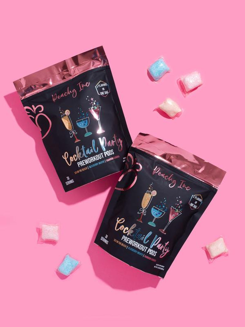 Peachy Nutrition Cocktail Party Pre-Workout Pods - Energize Your Workout!