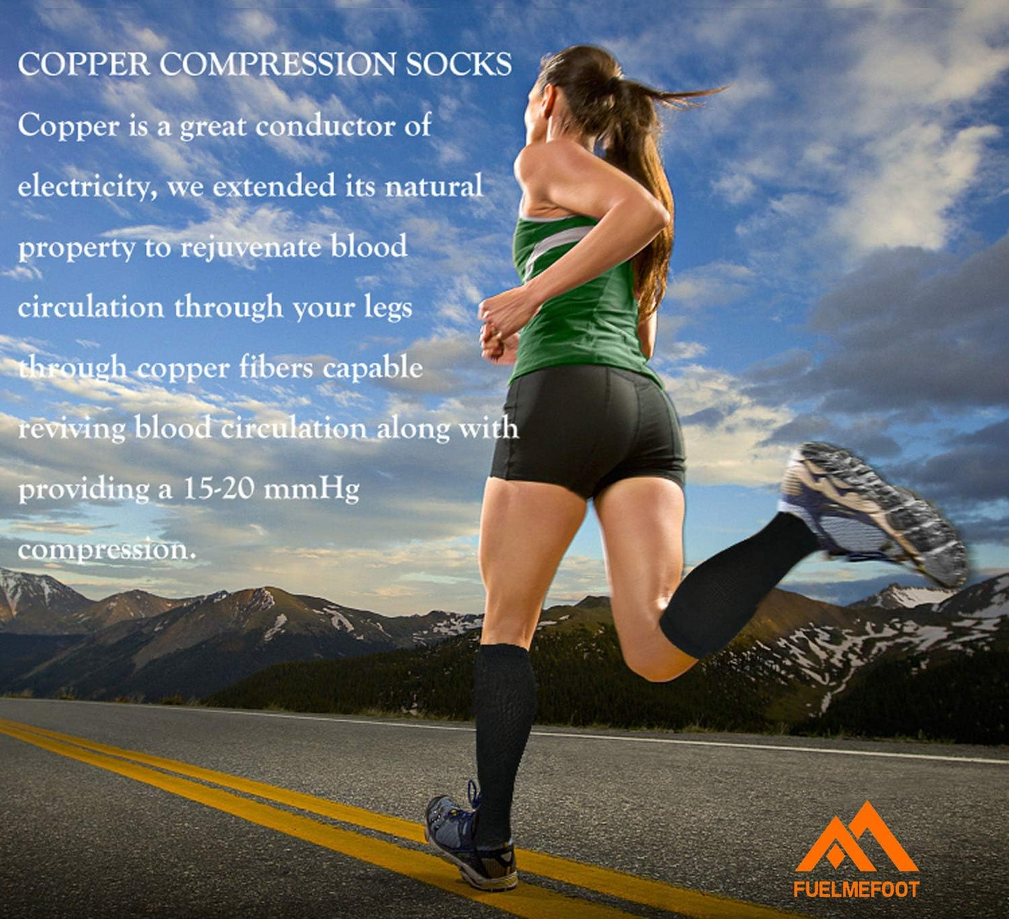 Ultimate Copper Compression Socks - 3 Pack for Superior Circulation in Medical, Running, and Athletic Activities for Men and Women