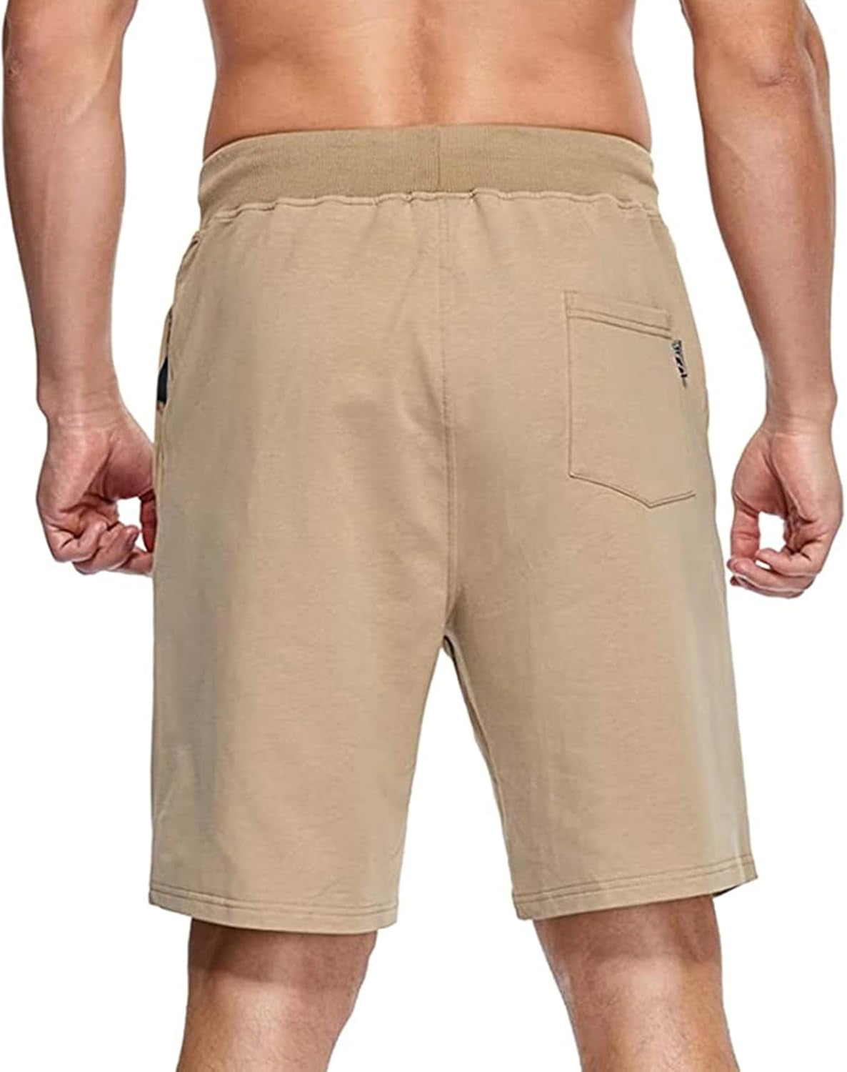 Ultimate Comfort Men's Casual Workout Shorts with Zipper Pockets - Stylish & Functional