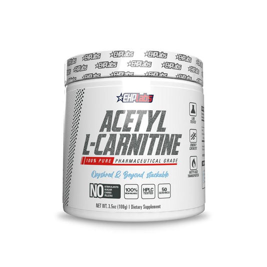 Ehplabs Acetyl L Carnitine Powder 100G - Boost Natural Energy & Support PCOS - Delicious Flavor - Perfect Stack with Oxyshred