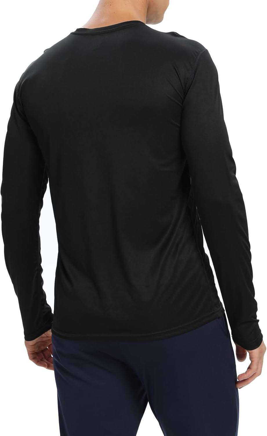Men's Long Sleeve Running T-Shirts - 1/3/6 Pack, UPF 50+ Sun Protection, Quick-Dry Lightweight Workout Gear