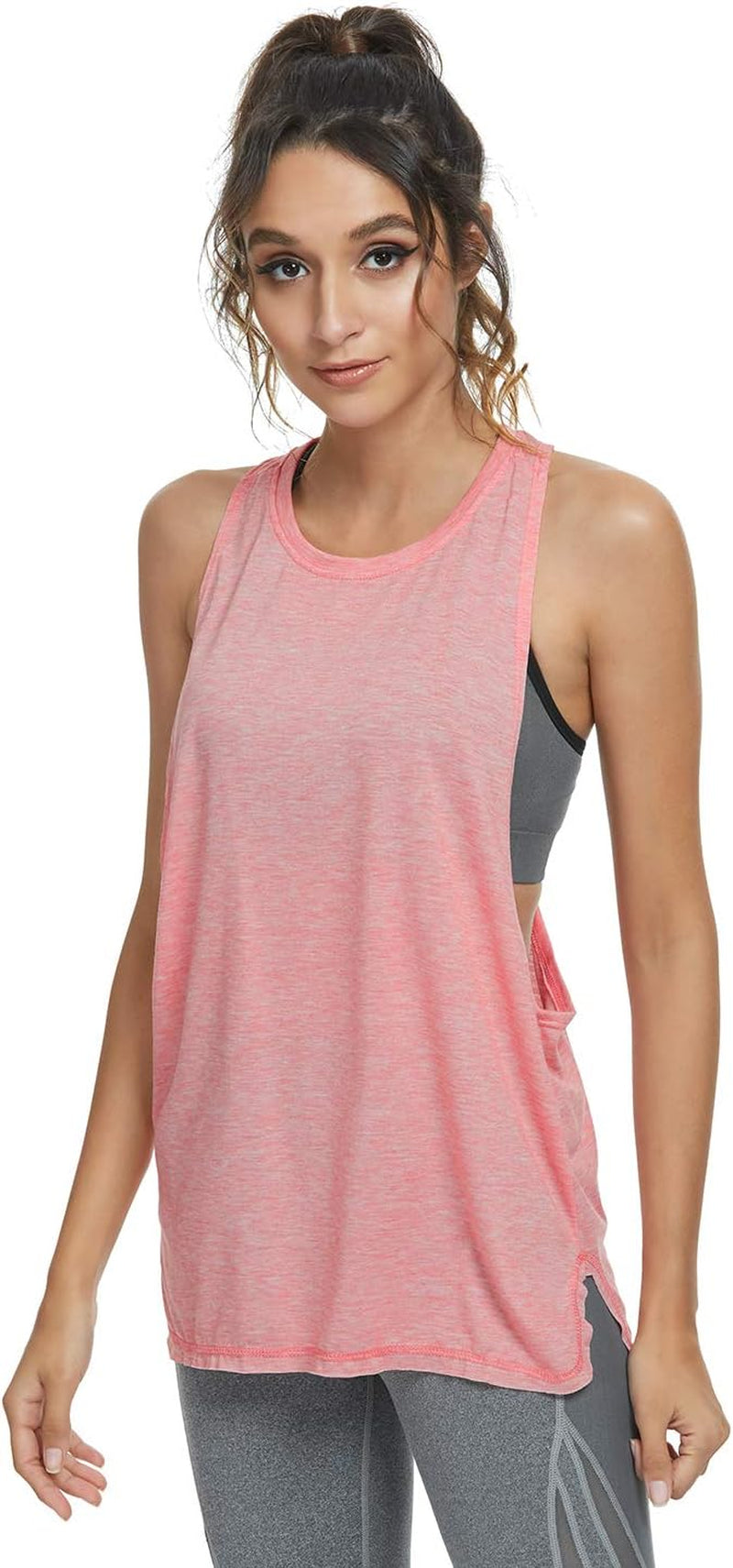 Essential 4-Pack Women's Lightweight Workout Tank Tops - Perfect for Running, Gym, and Yoga