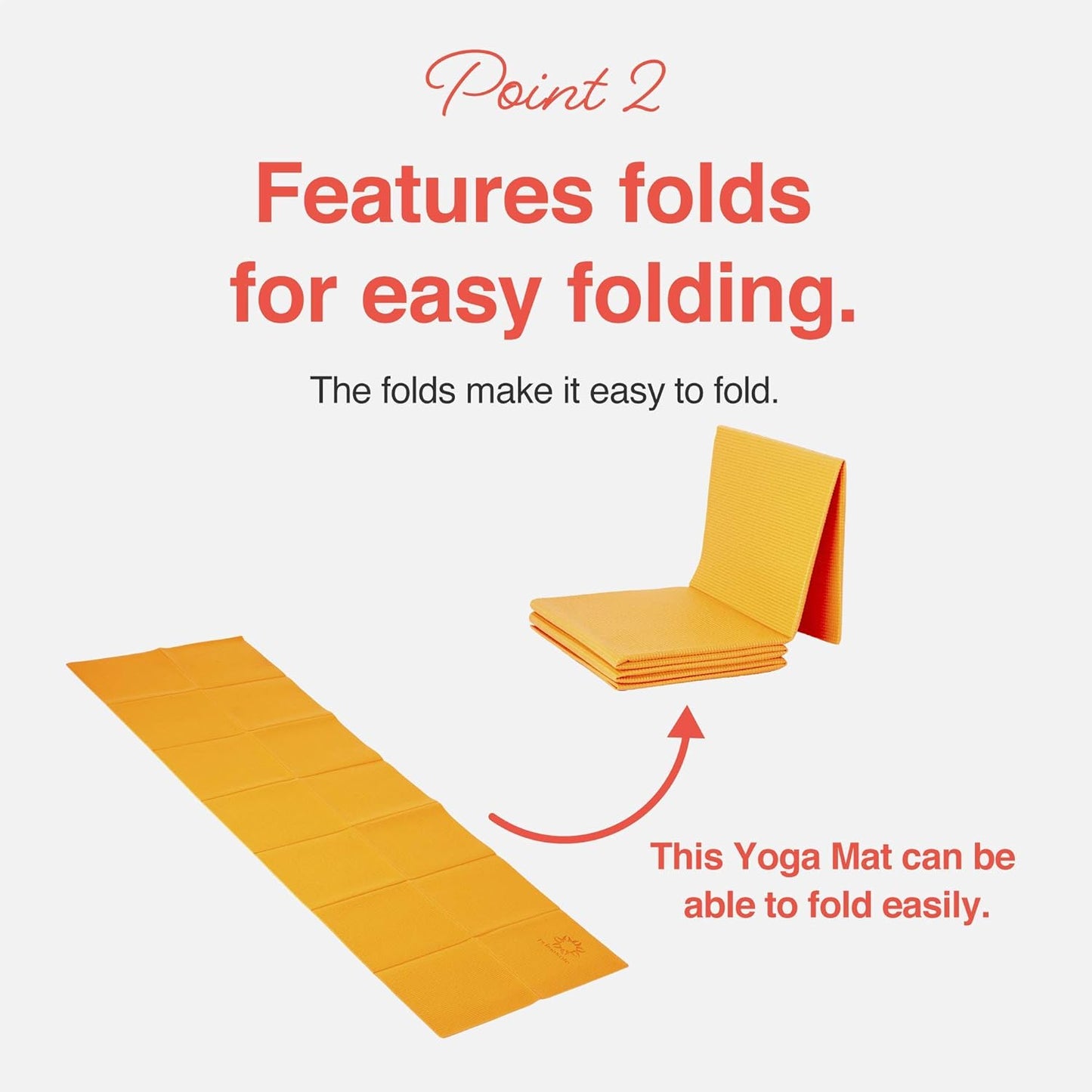 Folding Yoga Travel Pilates Mat Foldable Easy to Carry to Class Beach Park Tear-Resistant Travel Picnics 4Mm Thick 9 Colors