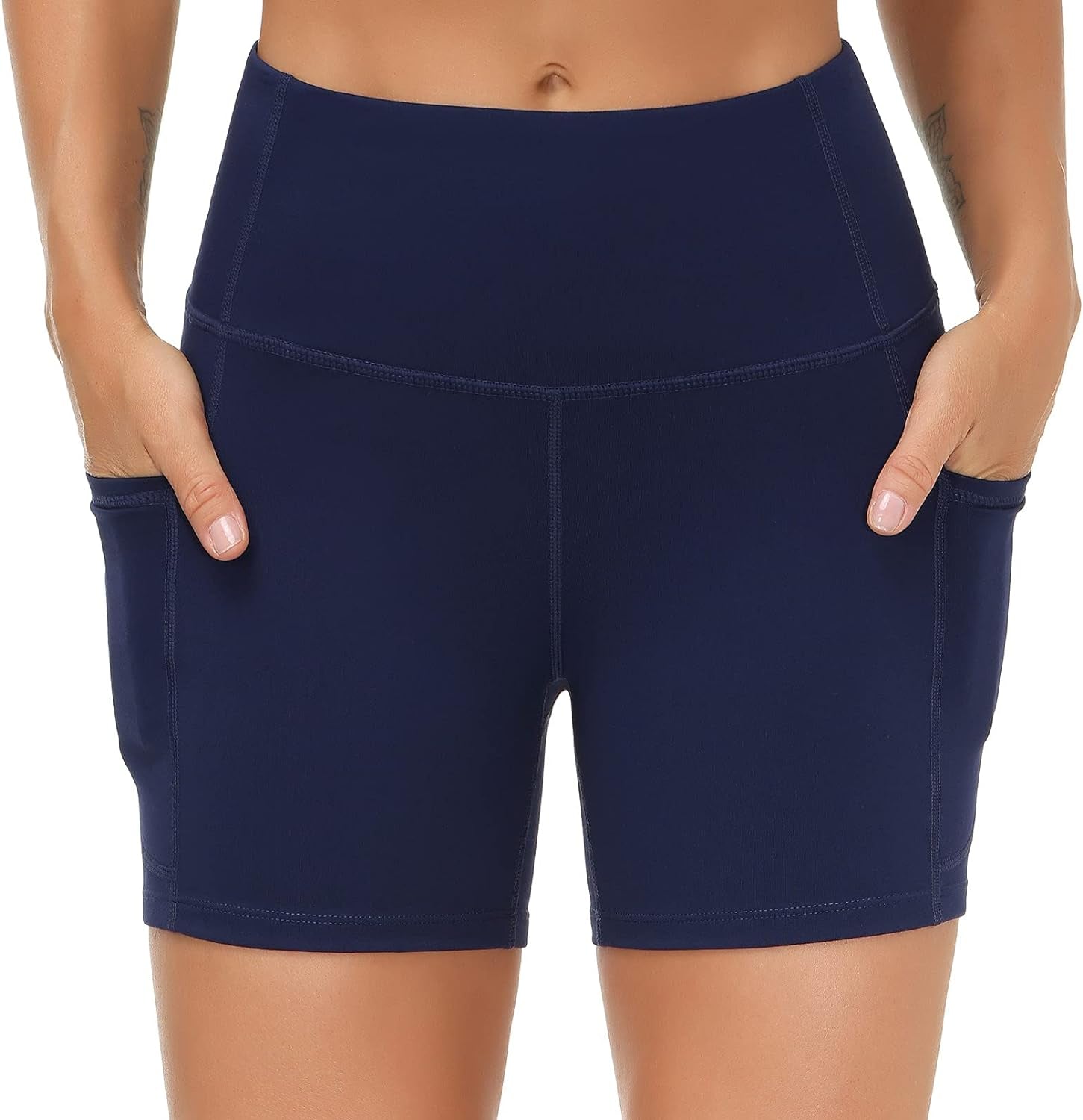 Elevate Your Workout: Women's High Waist Breathable Dolphin Split Shorts for Yoga & Lounge