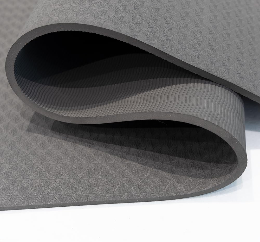 Premium Yoga Mat - TPE Material, Excellent Resilience, Non Slip, 72” X 24” Extra Thick 0.4"(10 Mm) with Carrying Strap