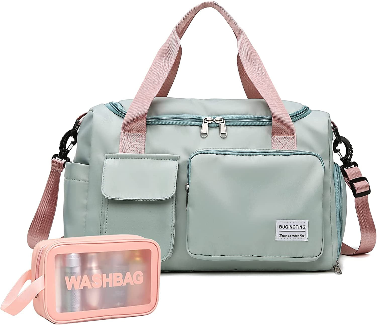 Stylish Women's Travel Duffle Bag - Versatile Gym Bag with Shoe Compartment for Weekend Adventures