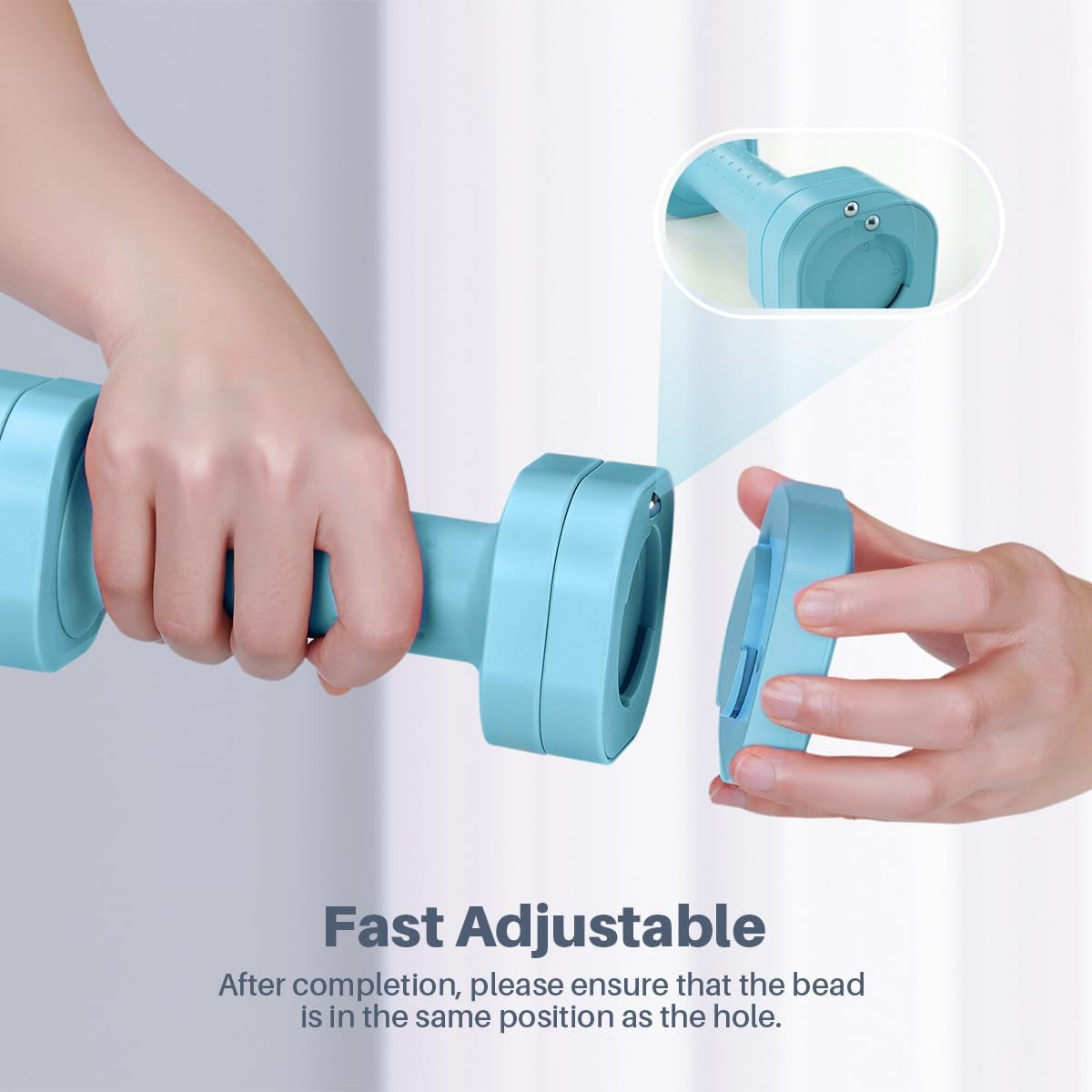 Adjustable Dumbbell Set of 2 - 4-in-1 Versatile Free Weights for Women (2Lb, 3Lb, 4Lb, 5Lb) with TPU Soft Rubber Handle for Home Gym Workouts