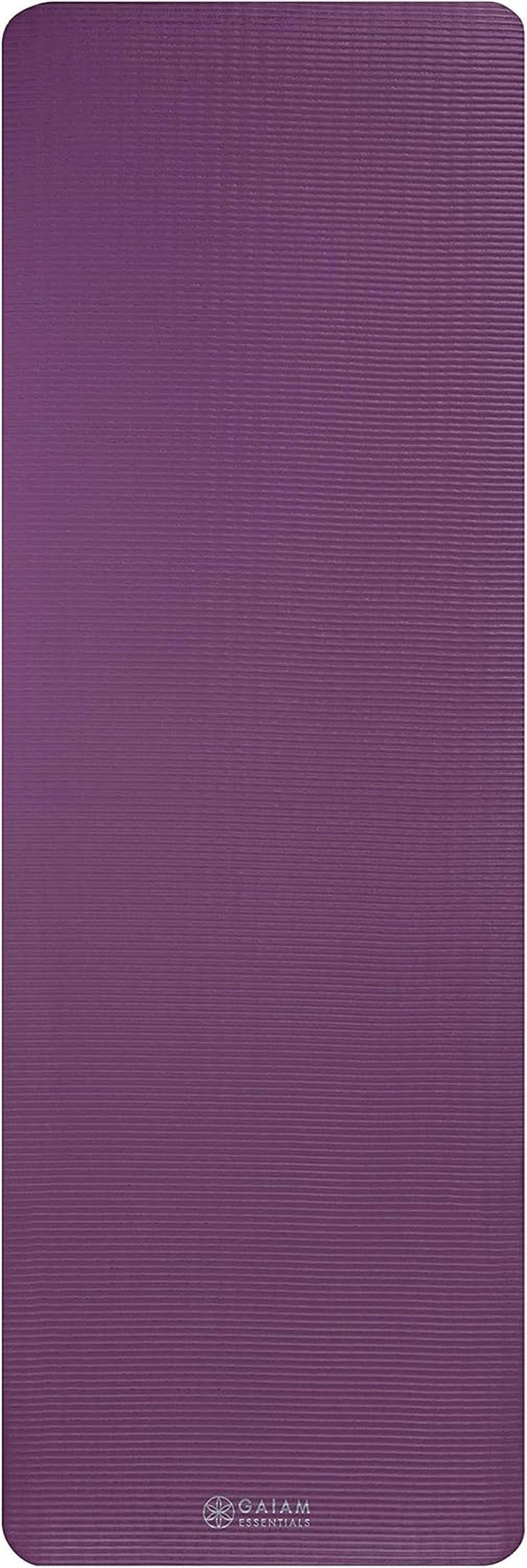 Premium Thick Yoga Mat with Convenient Carrier Strap - 72"L x 24"W x 2/5" Thick for Ultimate Comfort and Support