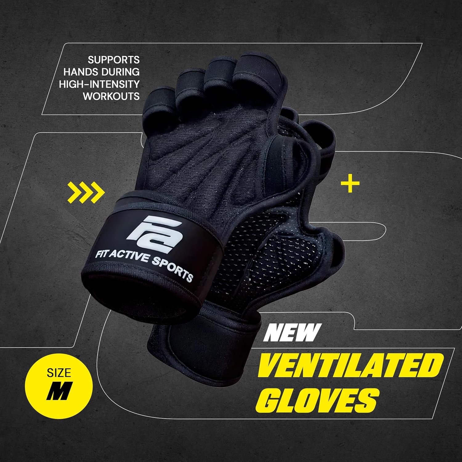 Elevate Your Workout: Ventilated Weight Lifting Gloves with Wrist Wraps for Ultimate Support in Gym Fitness & Cross Training!