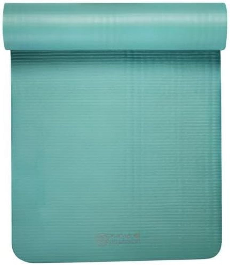 Essentials Thick Yoga Mat Fitness & Exercise Mat with Easy-Cinch Yoga Mat Carrier Strap, 72"L X 24"W X 2/5 Inch Thick
