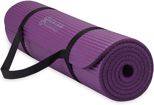 Premium Thick Yoga Mat with Convenient Carrier Strap - 72"L x 24"W x 2/5" Thick for Ultimate Comfort and Support