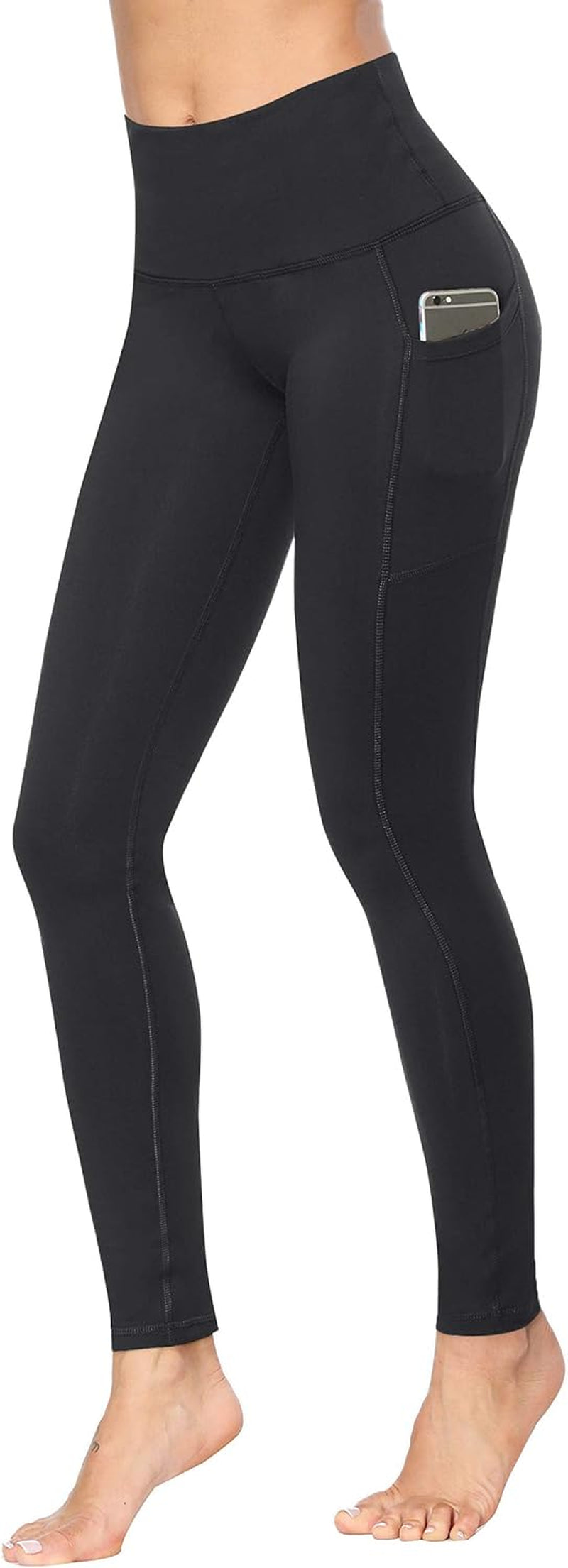 High Waist Yoga Pants with Pockets - 2 Pack Tummy Control Leggings for Ultimate Comfort and Flexibility