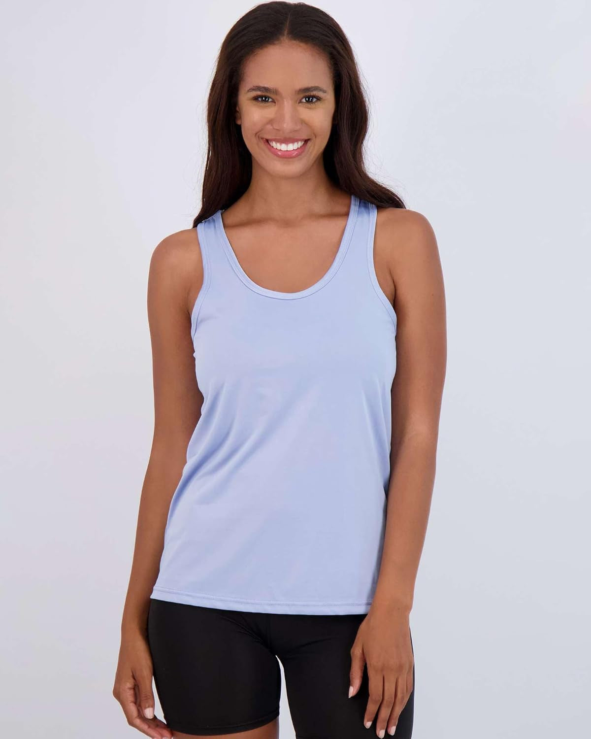 5-Pack Women's Plus Size Dry-Fit Racerback Tank Tops for Yoga & Activewear