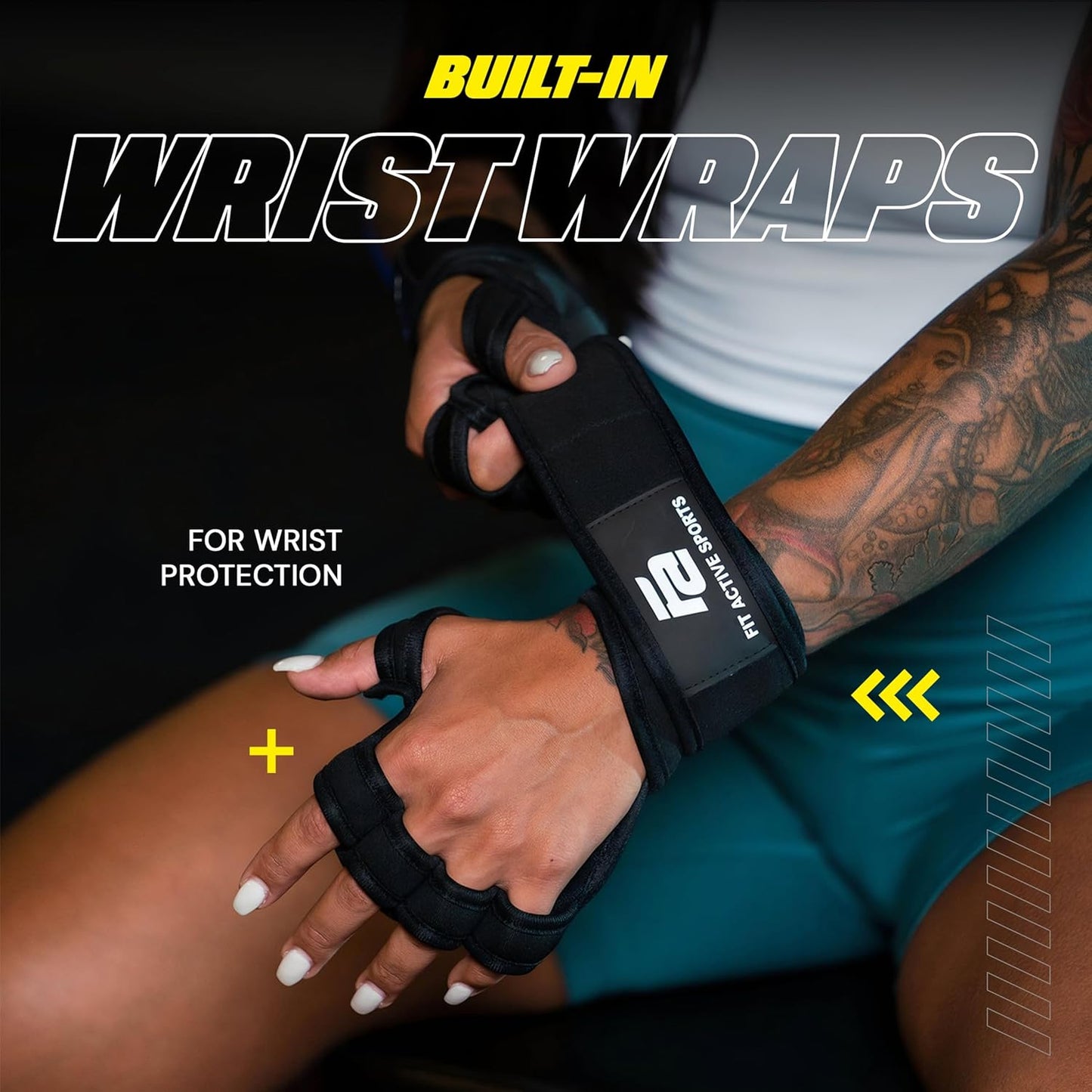 Elevate Your Workout: Ventilated Weight Lifting Gloves with Wrist Wraps for Ultimate Support in Gym Fitness & Cross Training!