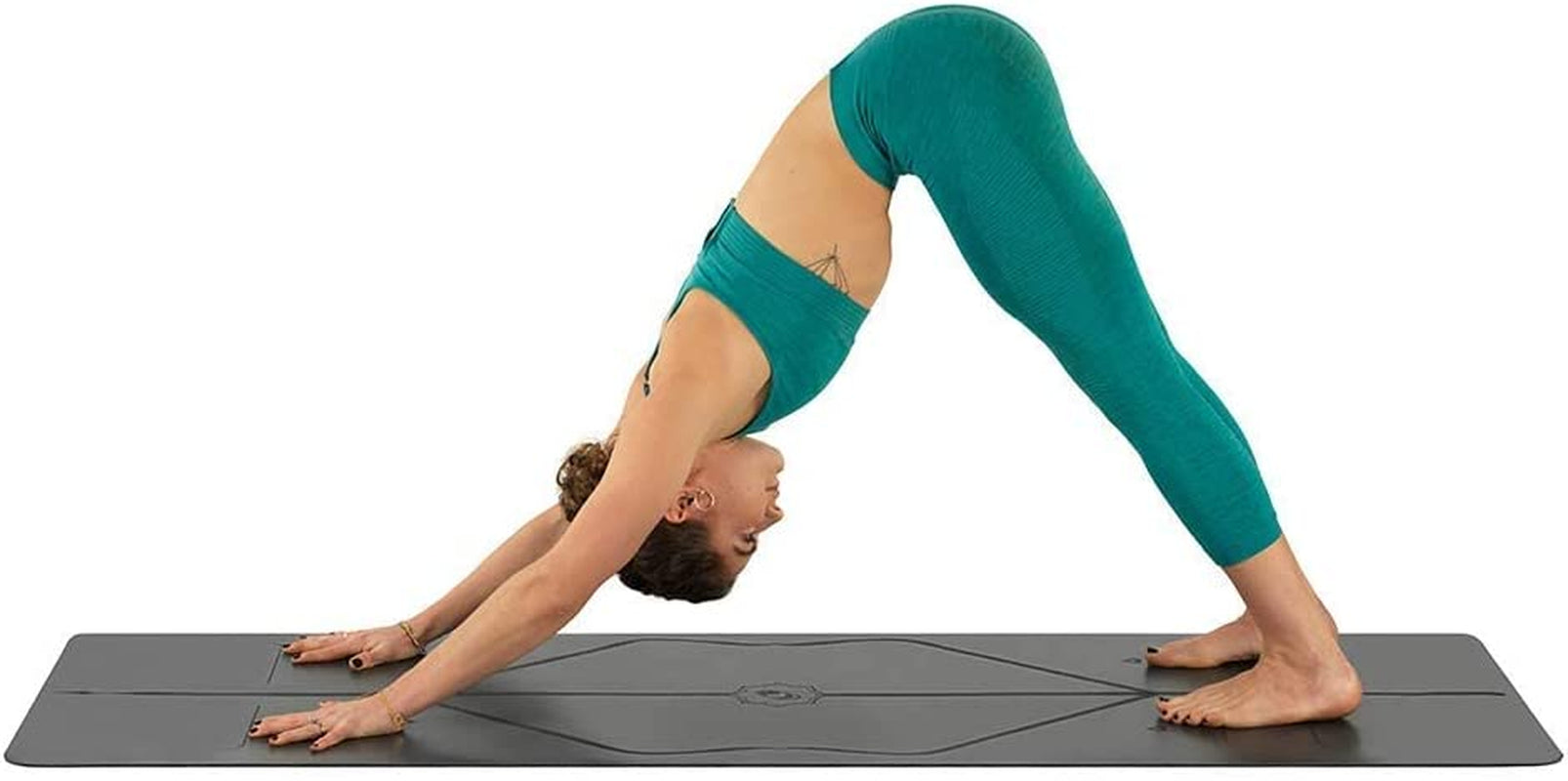 Original Yoga Mat – Free Yoga Bag Included - Patented Alignment System, Warrior-Like Grip, Non-Slip, Eco-Friendly, Sweat-Resistant, Long, Wide, 4.2Mm Thick Mat for Comfort