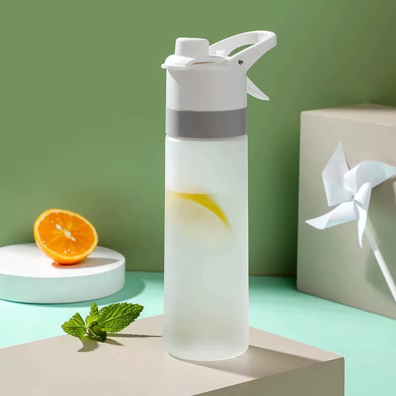 650ml Portable Spray Water Bottle for Outdoor Activities and Fitness