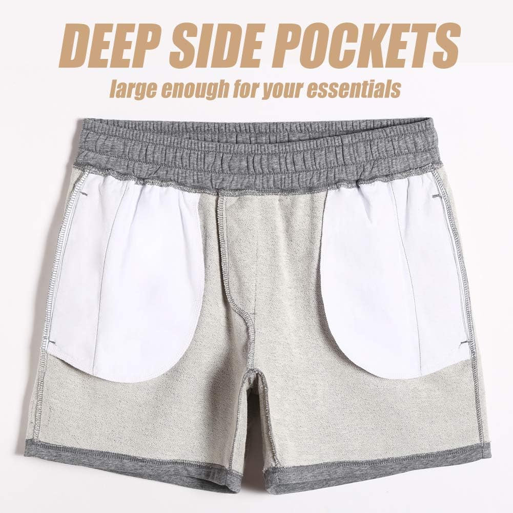 Men's 5.5" Athletic Gym Shorts - Comfortable Elastic Waist Jogger with Pockets for Workouts and Casual Wear