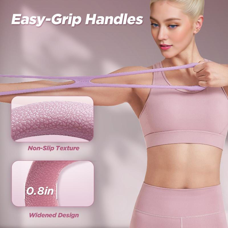 [Outdoorfun] KEEP Resistance Bands, Figure 8 Exercise Bands for Women Men, 8 Shaped Resistance Bands for Arms, Chest Expander, Yoga Gym Fitness TPE Material Home Workout Equipment Workout Straps