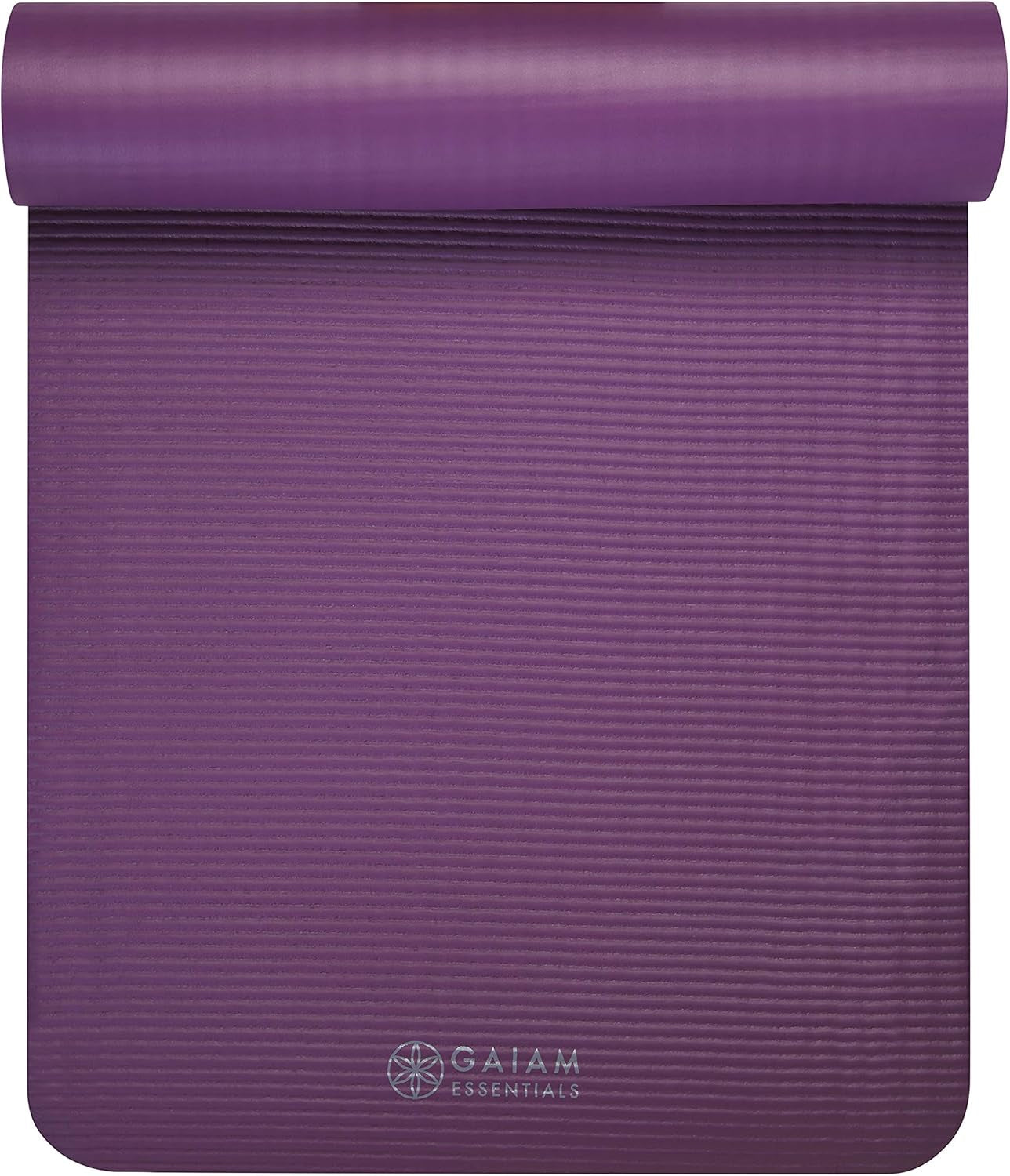 Premium Thick Yoga Mat with Convenient Carrier Strap - 72"L x 24"W x 2/5" Thick for Ultimate Comfort and Support