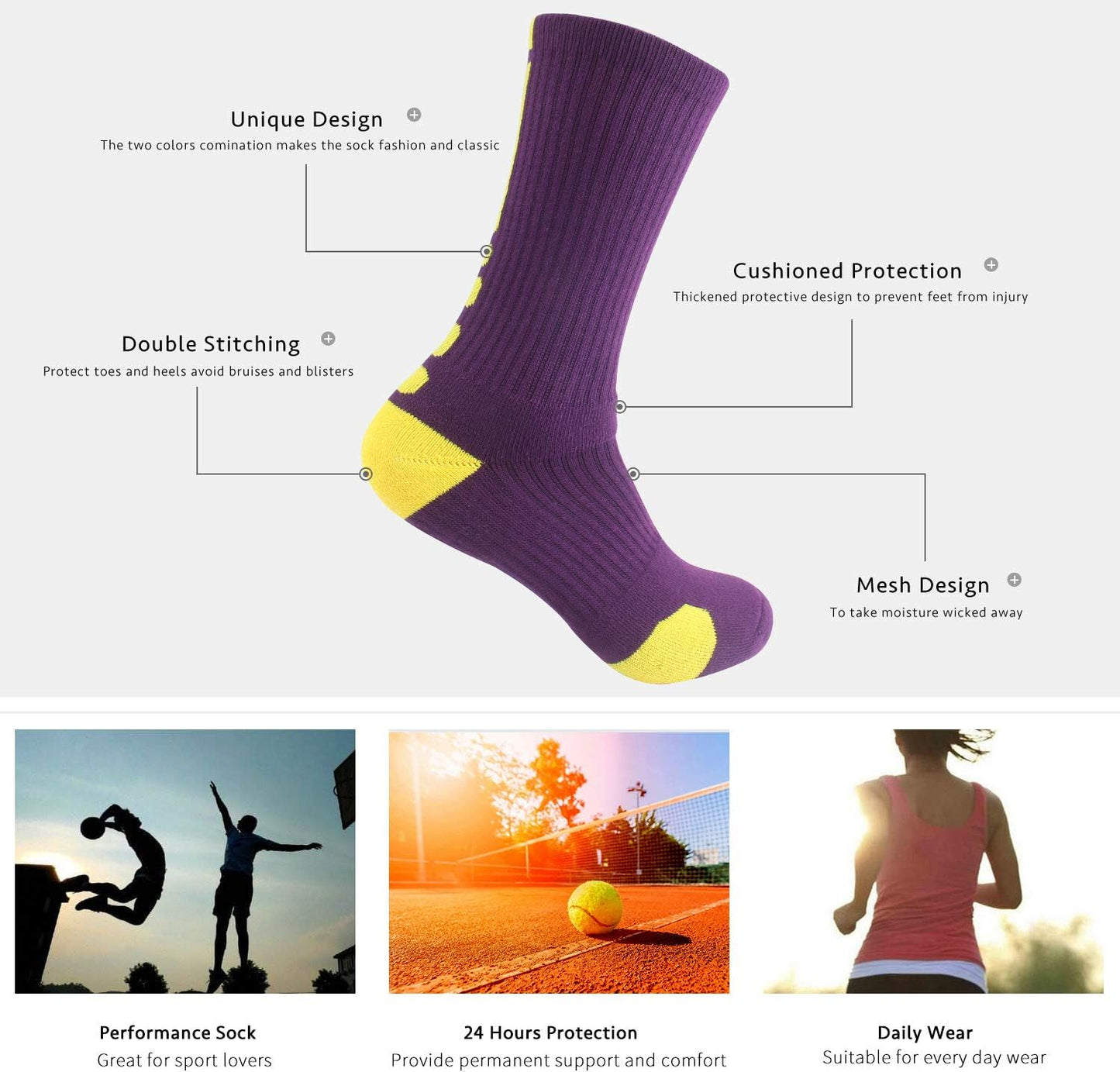 Ultimate Thick Calf High Crew Socks for Boys - Perfect for Basketball, Soccer, Hiking, Skiing & All Outdoor Adventures!