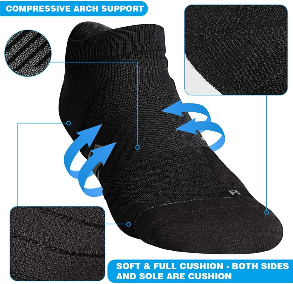 Ultimate No-Show Running Socks - Anti-Blister, Wicking Coolmax, Seamless & Odor-Free!