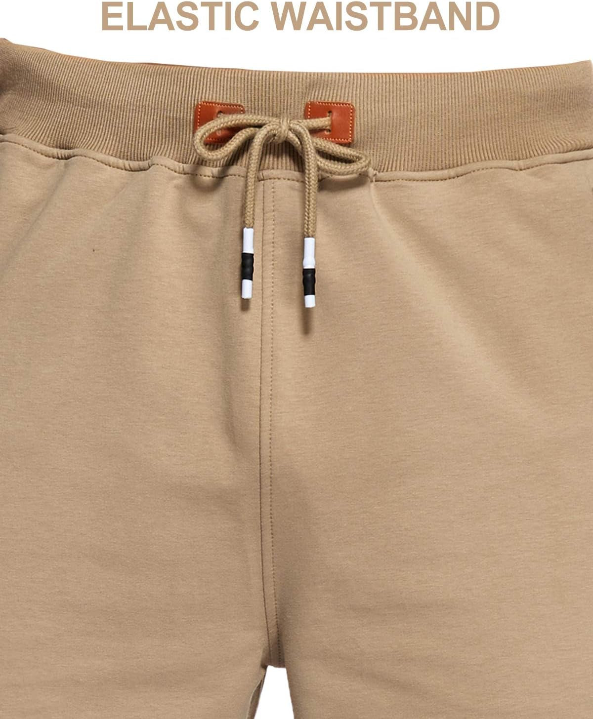 Ultimate Comfort Men's Casual Workout Shorts with Zipper Pockets - Stylish & Functional