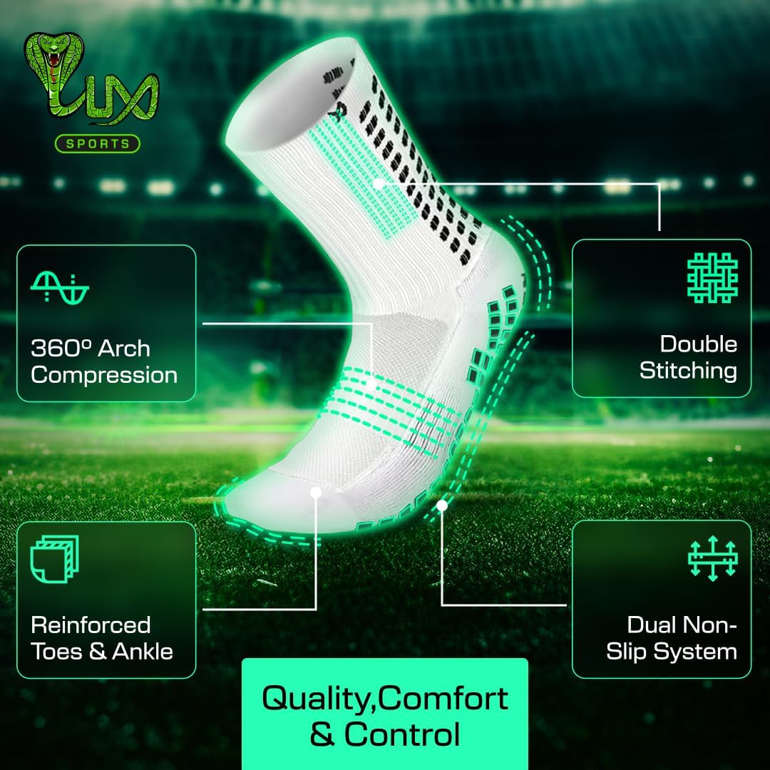 Lux Dual Grip Soccer Socks - Unmatched Comfort and Performance for All Players!
