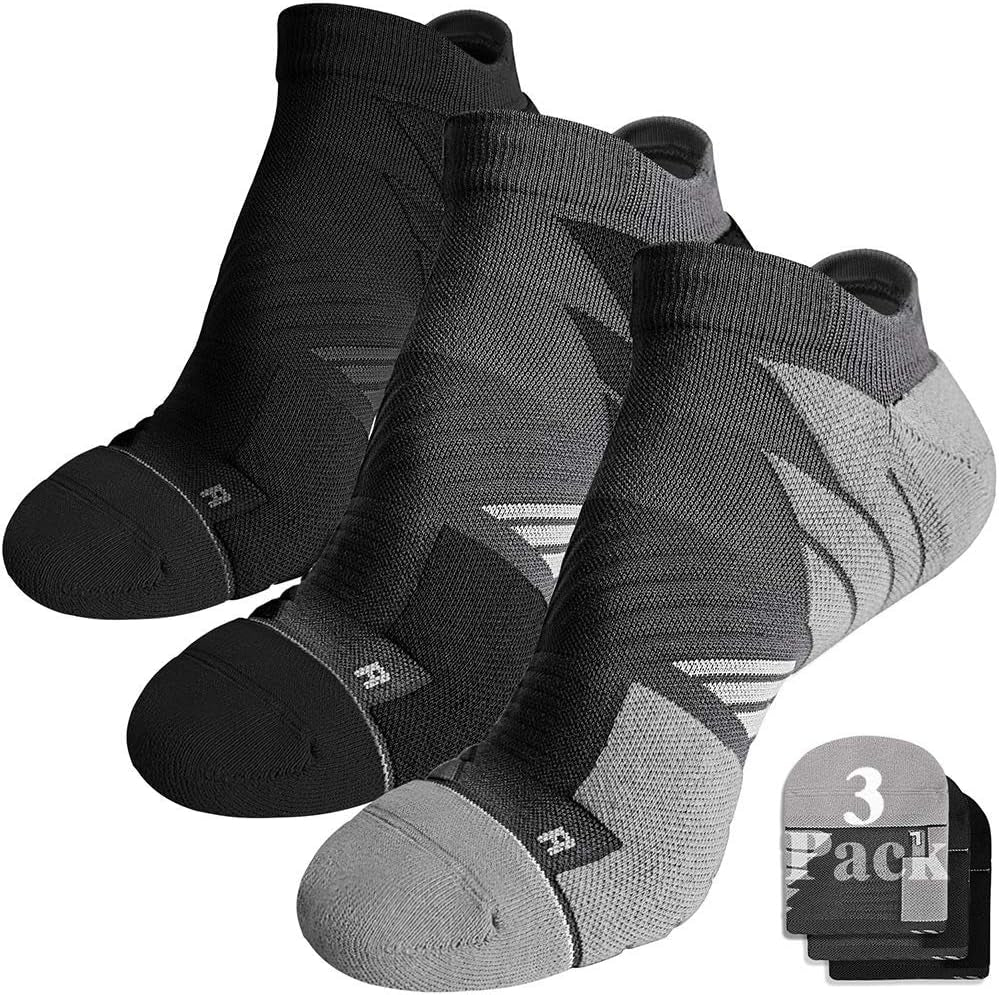 Ultimate No-Show Running Socks - Anti-Blister, Wicking Coolmax, Seamless & Odor-Free!