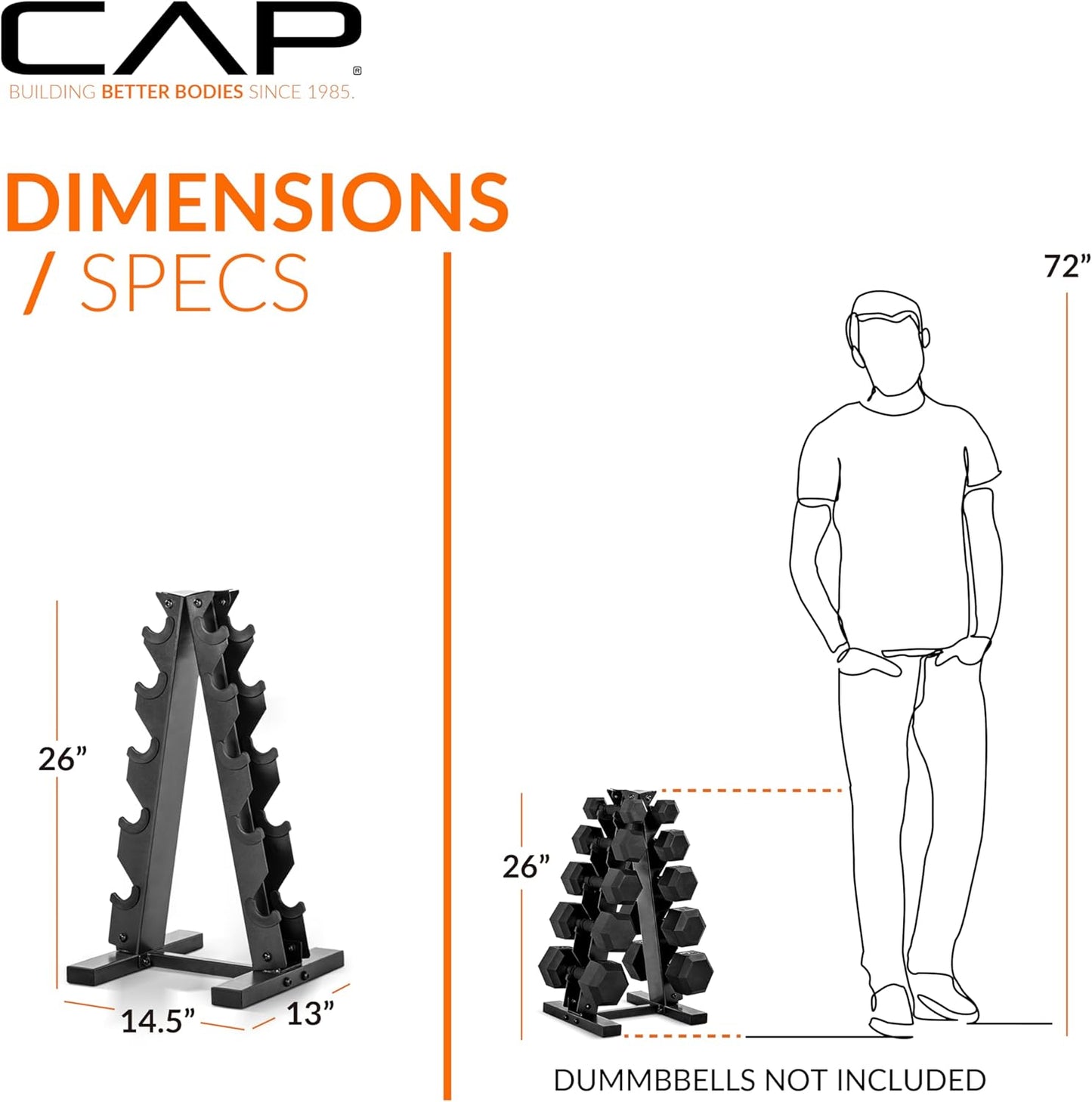 A-Frame Dumbbell Weight Rack - Color Collection