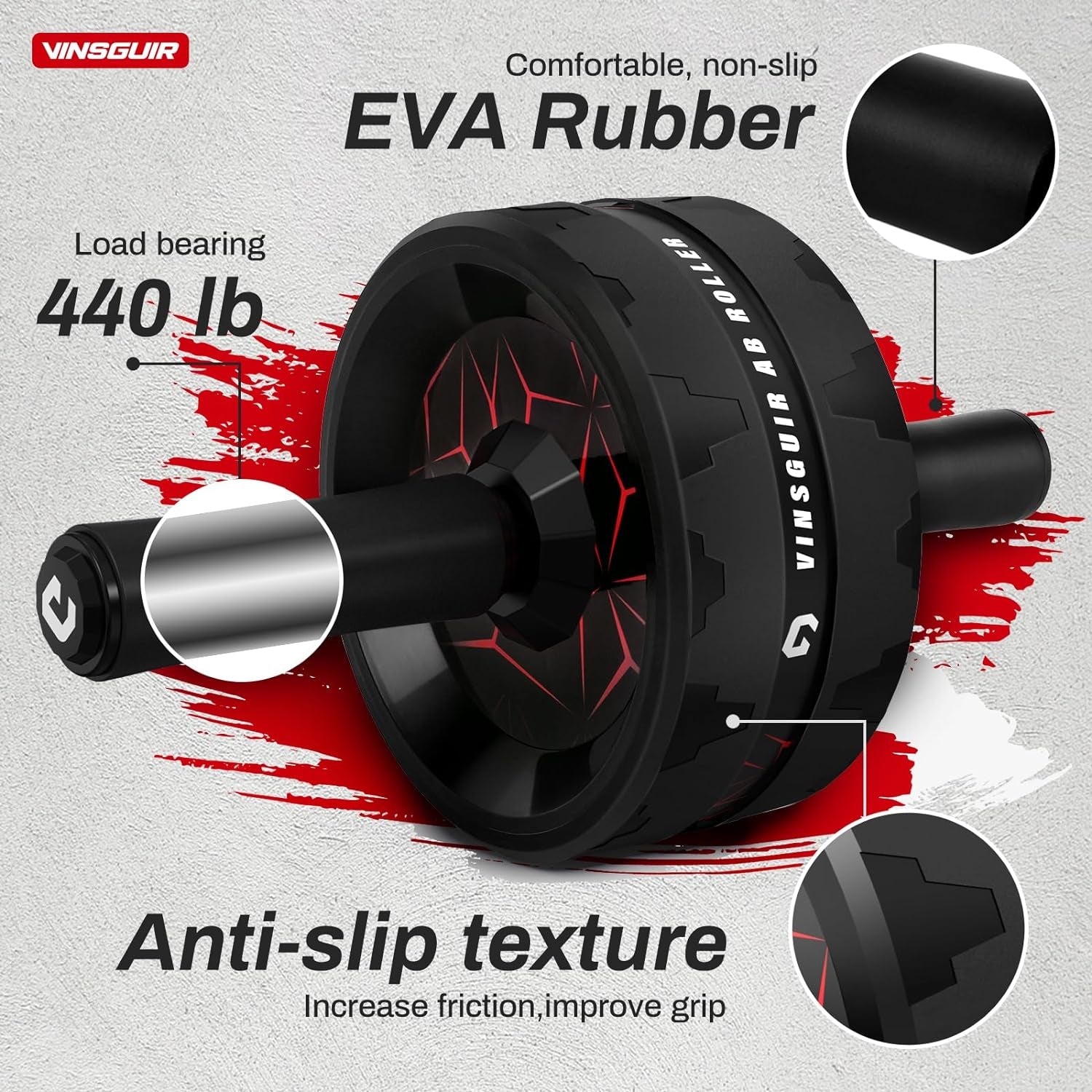 Ultimate Ab Roller Wheel with Knee Pad - Complete Core Workout & Full-Body Strength Training Equipment for Home Gym