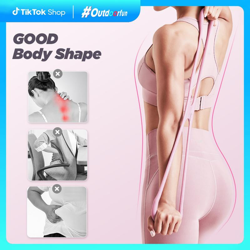 [Outdoorfun] KEEP Resistance Bands, Figure 8 Exercise Bands for Women Men, 8 Shaped Resistance Bands for Arms, Chest Expander, Yoga Gym Fitness TPE Material Home Workout Equipment Workout Straps