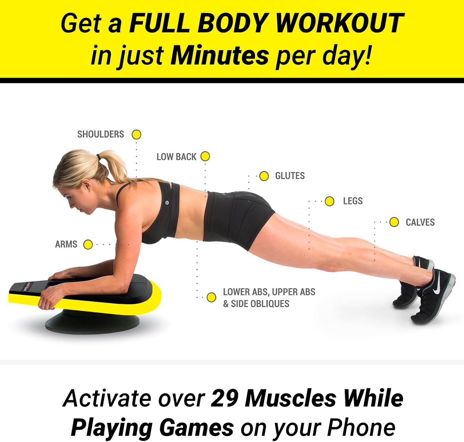 Stealth Core Deluxe Trainer - Revolutionize Your Fitness Regimen with Interactive Mobile Games for Strong Abs and a Lean Core in 3 Minutes Daily; Includes Complimentary iOS/Android App and 4 Dynamic Core Training Games