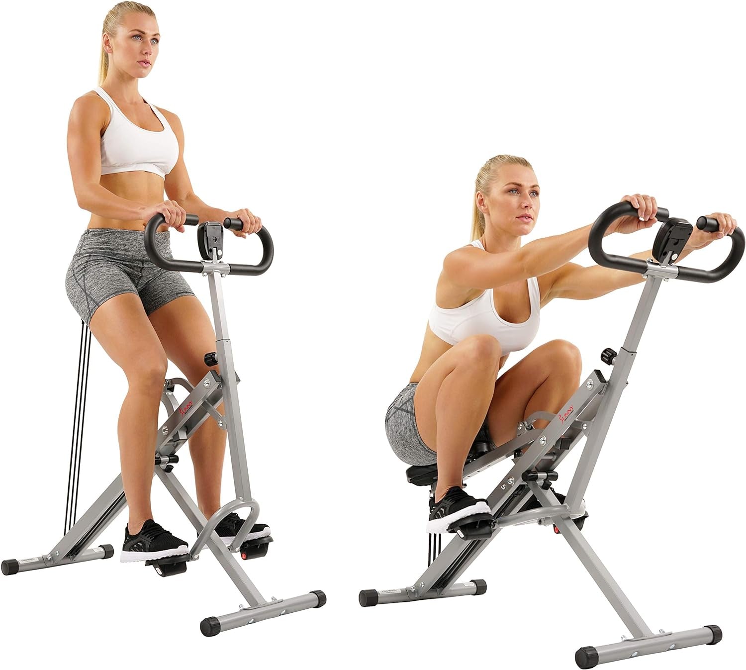 Transform Your Home Workouts with the Row-N-Ride Squat Assist Trainer - Adjustable Resistance & Foldable Design for Total Body Toning in Stylish Colors!