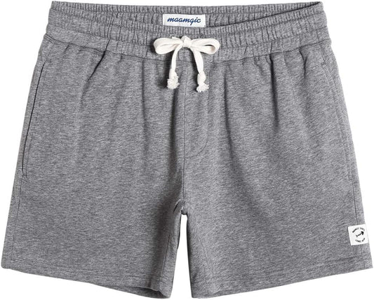 Men's 5.5" Athletic Gym Shorts - Comfortable Elastic Waist Jogger with Pockets for Workouts and Casual Wear