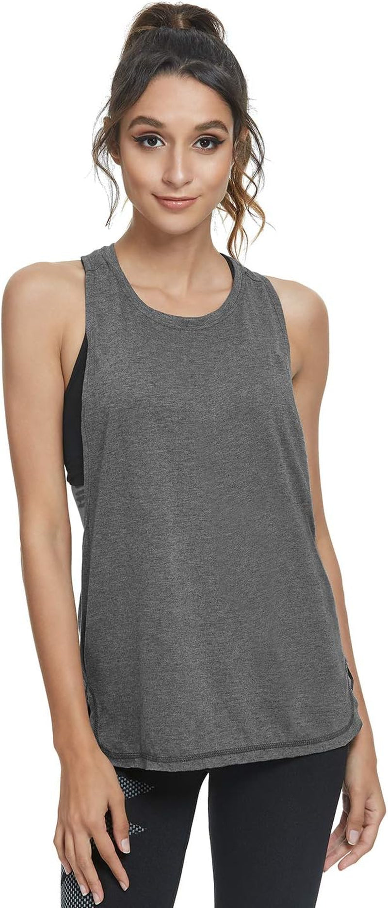 Essential 4-Pack Women's Lightweight Workout Tank Tops - Perfect for Running, Gym, and Yoga