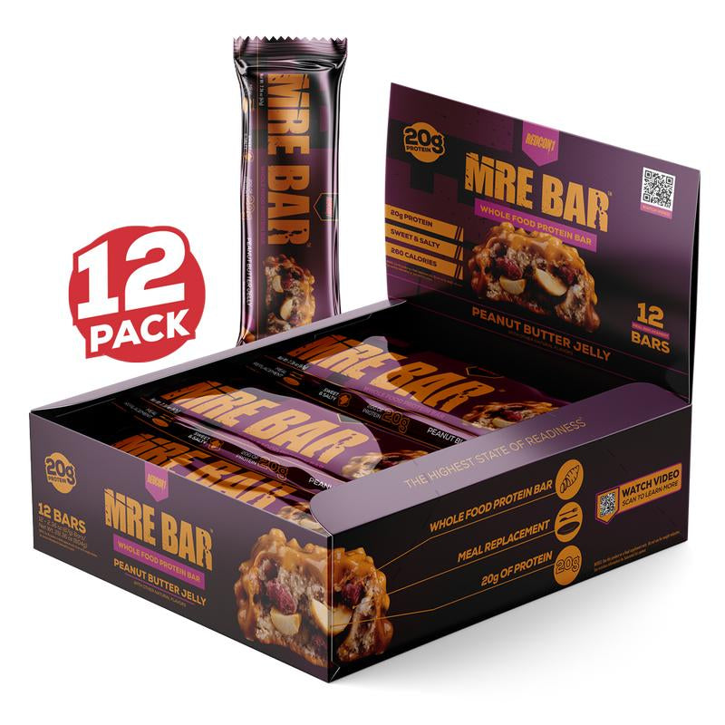 MRE Protein Bar - 12 Delicious, Nutrient-Packed Bars per Box!