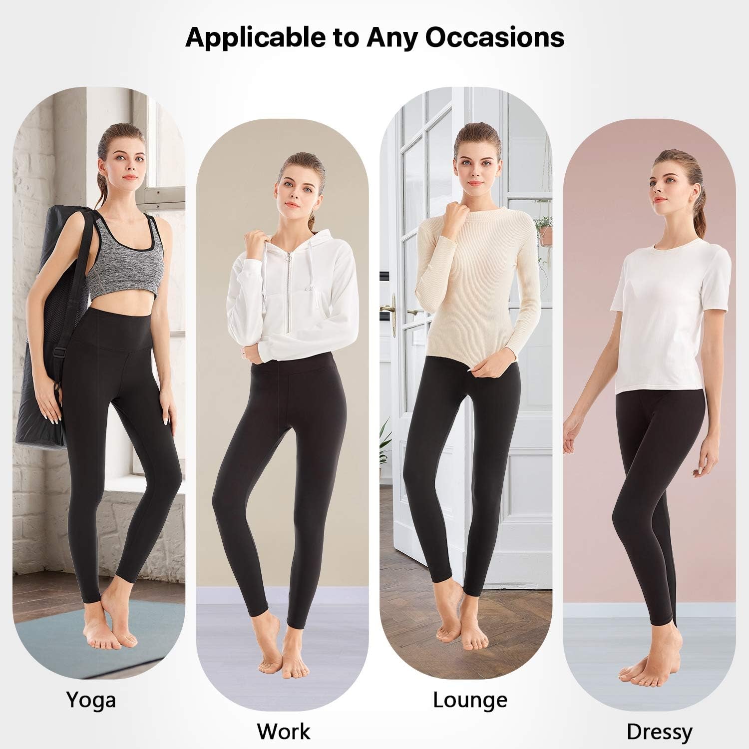 Women's High-Waisted Full-Length Capri Leggings - Premium Buttery Soft Yoga Pants for Athletic Performance