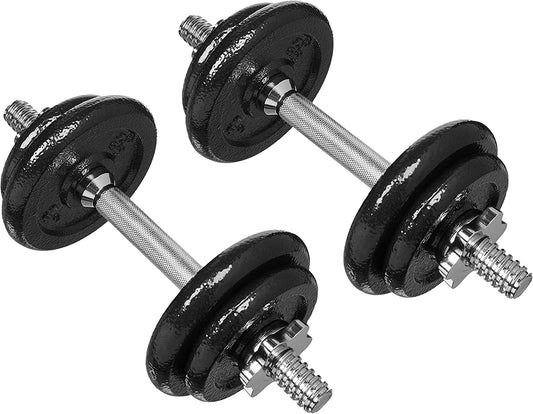 Adjustable Black Dumbbell Hand Weight Set